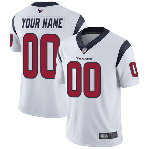 Men's Houston Texans ACTIVE PLAYER Custom 2023 Draft White Vapor Untouchable Limited Stitched Jersey